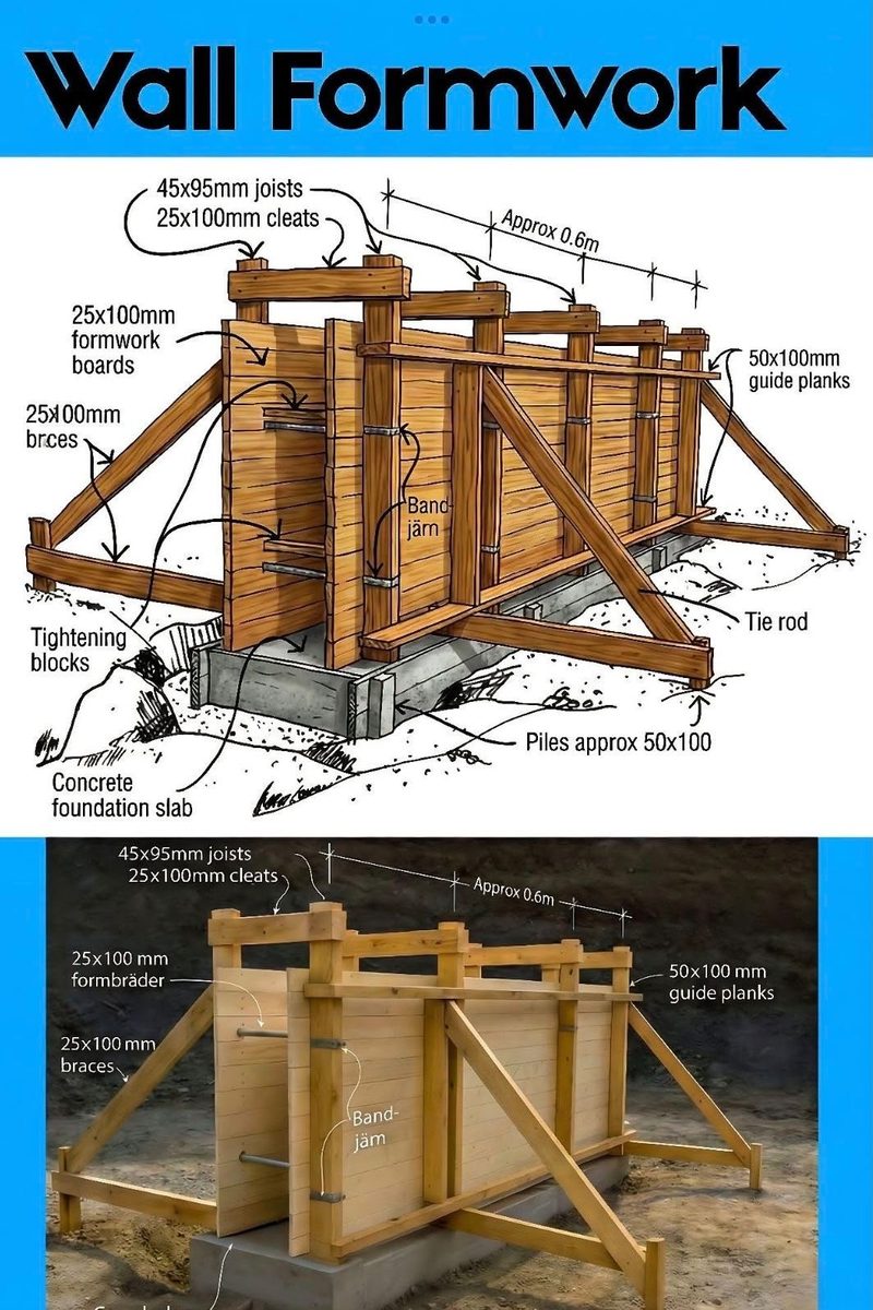 Technical Formwork Structural Staging Engineering Blueprint