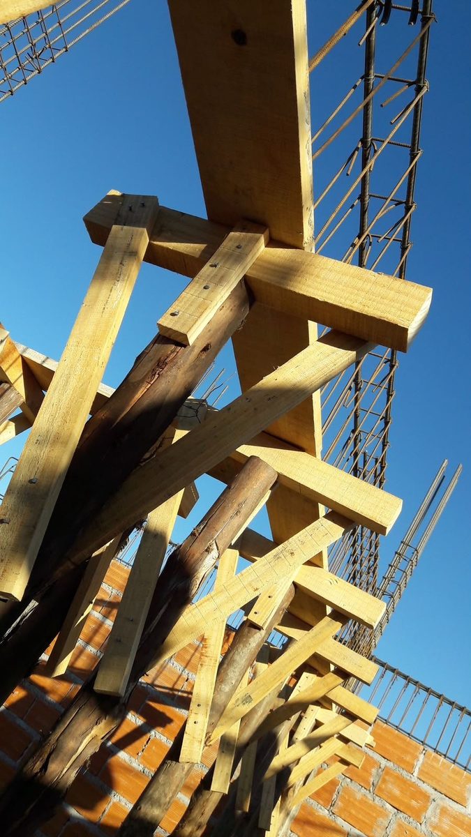Deep Foundation Trench Shoring with Structural Pine Lumber