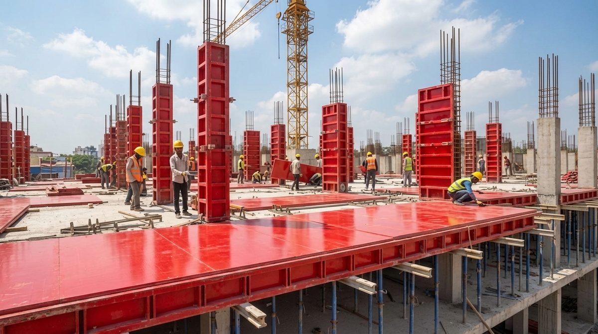 Heavy Structural Column and Beam Timber Bracing Walers
